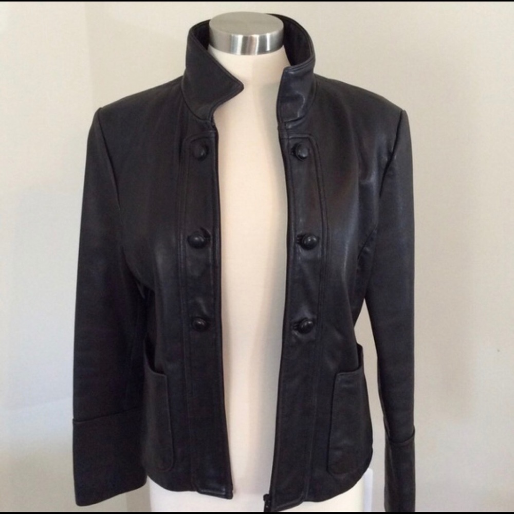 Calvin Klein Black Leather Jacket